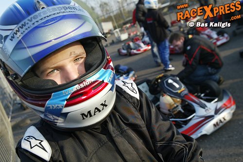 Max Verstappen met monteur Jos